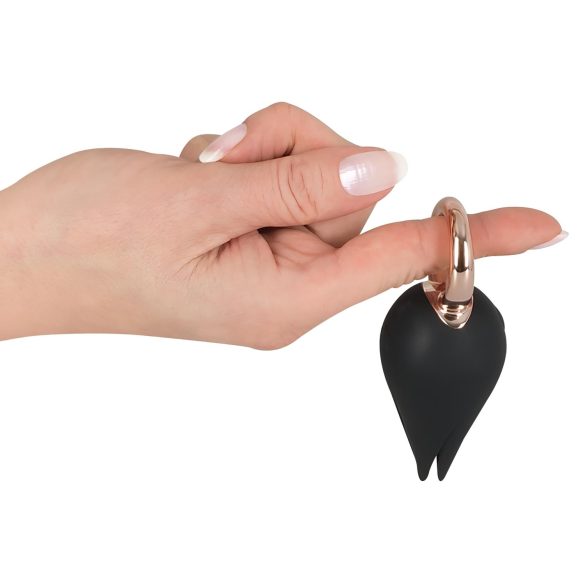 Belou - Oplaadbare, waterdichte clitoris vibrator (zwart)