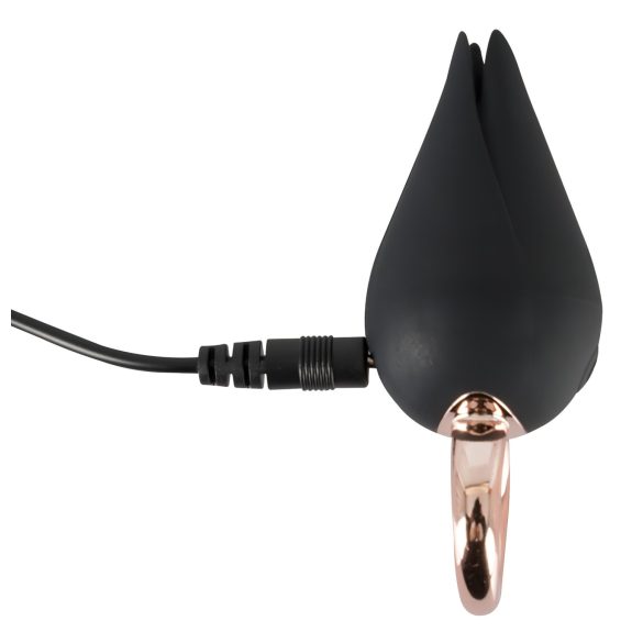 Belou - Oplaadbare, waterdichte clitoris vibrator (zwart)