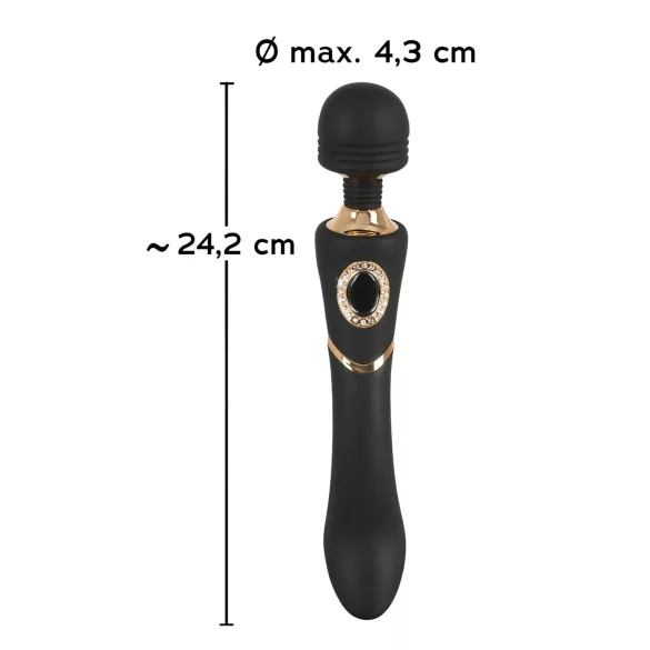 Cleopatra Wand - oplaadbare waterproof massage vibrator - zwart