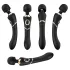 Cleopatra Wand - oplaadbare waterproof massage vibrator - zwart
