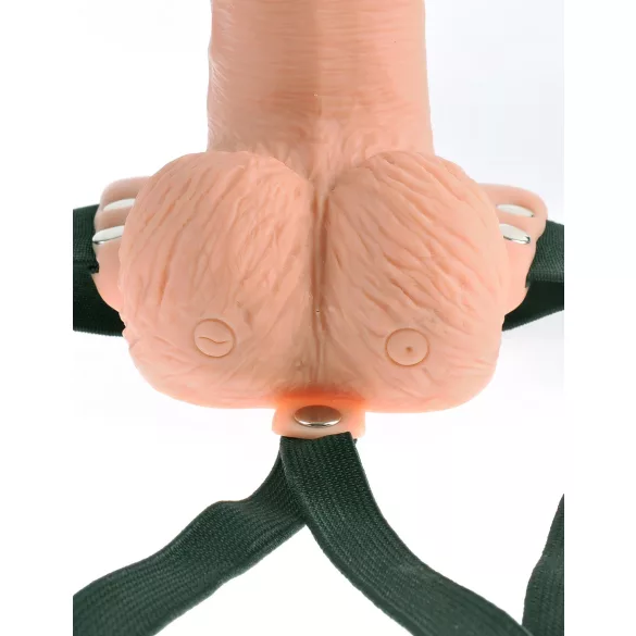 Pipedream - Fetish Strap-On 6 - opzetbare, holle vibrator (natuurlijk)