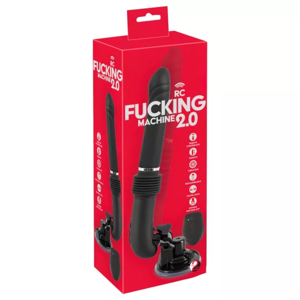 You2Toys RC Fucking Machine 2.0 - zuignap-knoppende en vibrerende seksmachine