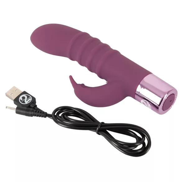 You2Toys - Rabbit Vibe - oplaadbare G-spot vibrator met clitorisstimulator (paars)