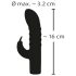 Konijn Vibrator - oplaadbare G-spot en clitoris stimulator (paars)