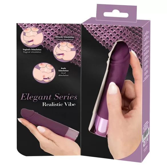 You2Toys - vibrator - oplaadbaar, waterproof, realistisch - paars