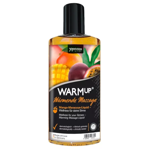 JoyDivision WARMup - verwarmende massageolie - mango-maracuja - 150ml