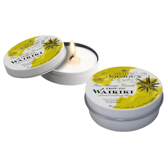 Petits Joujoux Waikiki - massagekaars - kokos ananas geur - 43ml