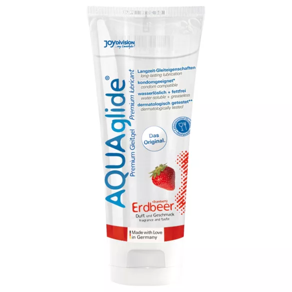 AQUAglide - glijmiddel op waterbasis - aardbei - 100ml