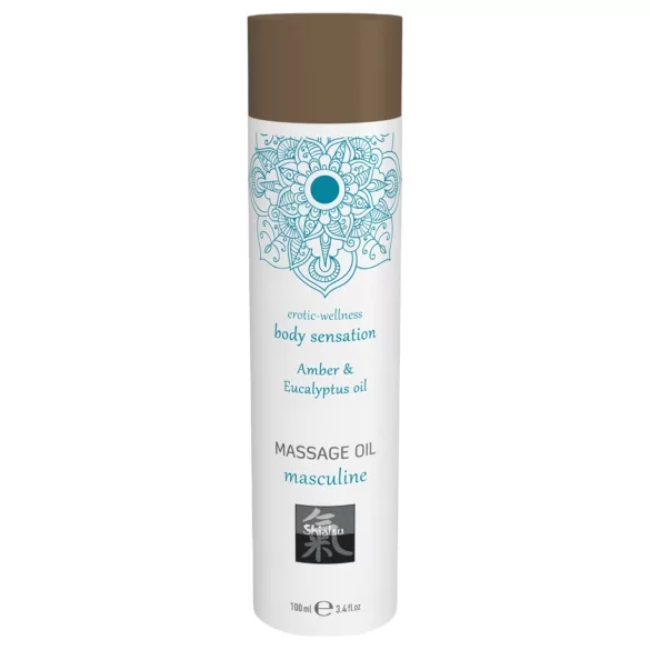 HOT - Shiatsu Masculine - massageolie - amber-eucalyptus (100 ml)