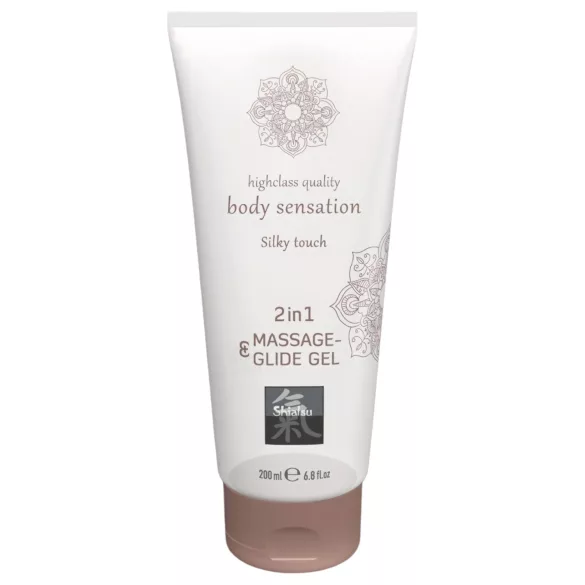 Shiatsu - 2in1 glijmiddel en massagegel - zijdezacht - 200ml