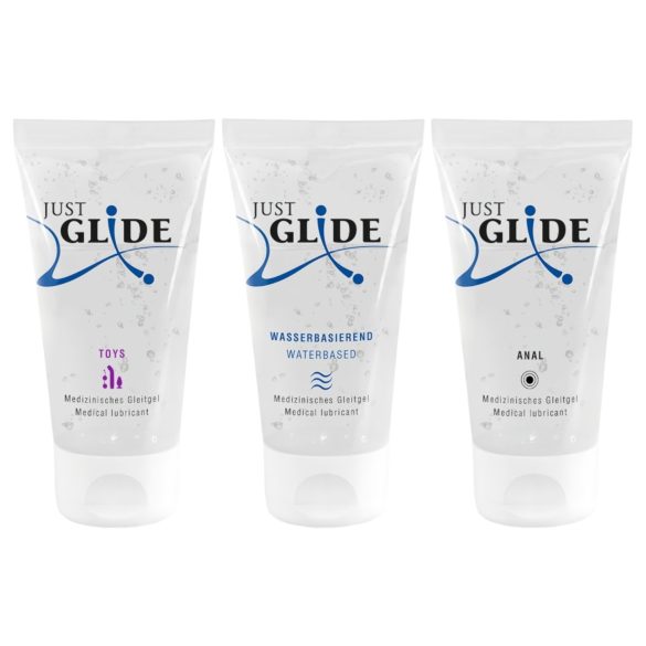 Just Glide glijmiddel set (3x50ml)