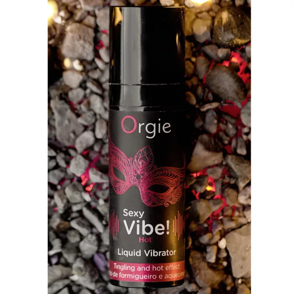 Orgie - vloeibare vibrator - verwarmend en aardbei - 15ml