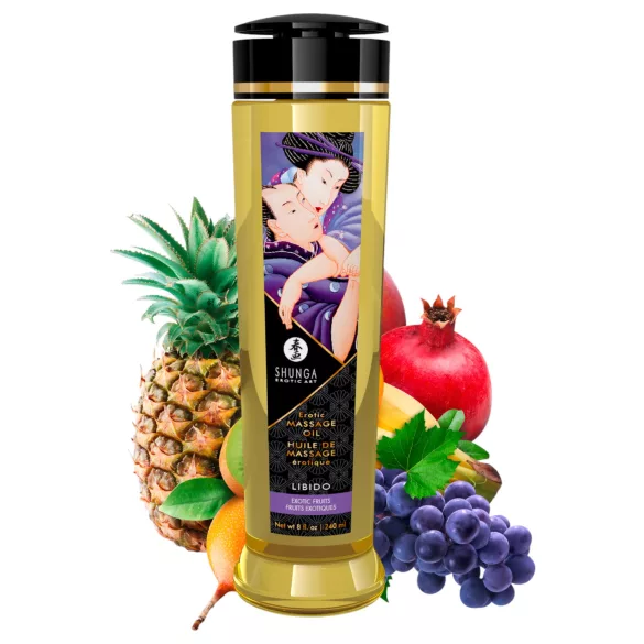 Shunga - massageolie - exotisch fruit - 240ml