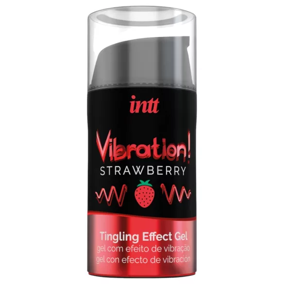 Intt Vibration! - vloeibare vibrator - aardbei (15 ml)