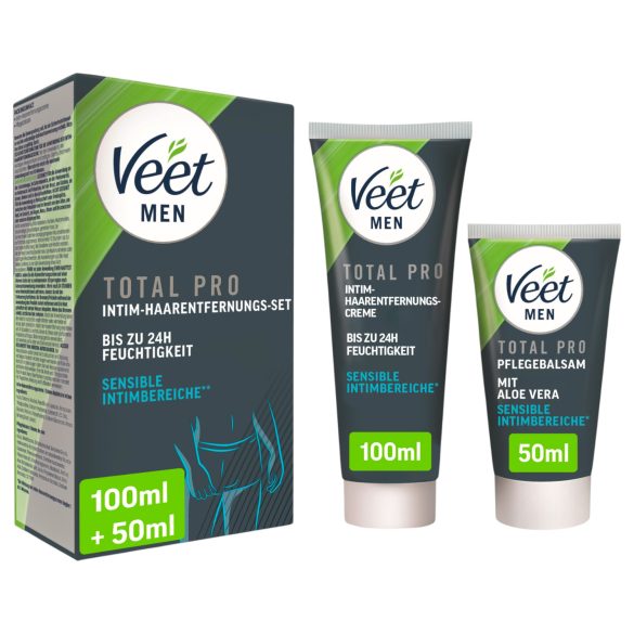 Veet - intieme ontharingscrème en balsem voor mannen (100+50ml)