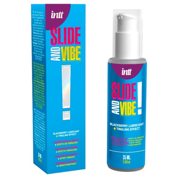 Intt - eetbare, tintelende intieme glijgel - braambes (35ml)