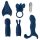 Magic Shiver - vibrator set (blauw)
