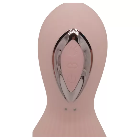 Lonely - oplaadbare tepel vibrator met zuig- en likfunctie - waterdicht - roze
