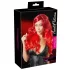 Cottelli - Lange pruik met golvend haar en pony - rood