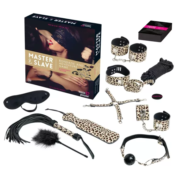 Master & Slave - Bondageset - Bruin Zwart