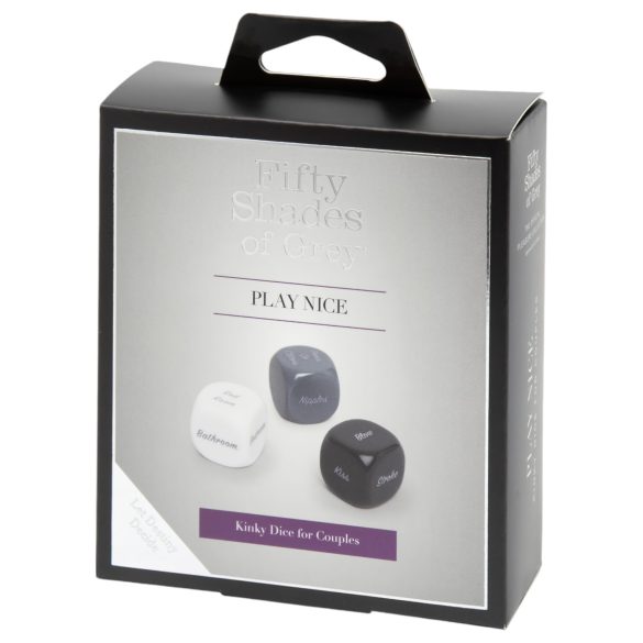Vijftig tinten grijs - sexy dobbelstenen set (3 stuks)