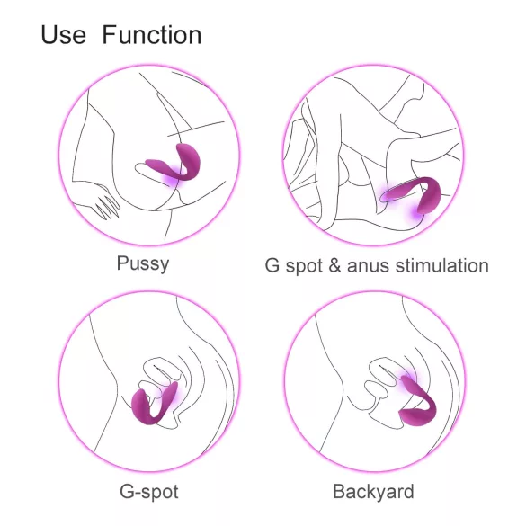 Cotoxo Cupid 2 - afstandsbediening partner vibrator - paars