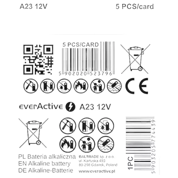 Elem - batterij - LR23A - 1 stuk
