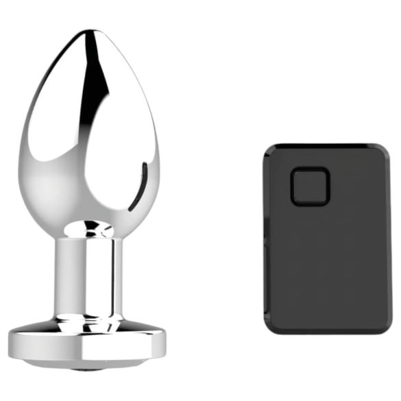 Sunfo - draadloze, radiografische anale vibrator (zilver)