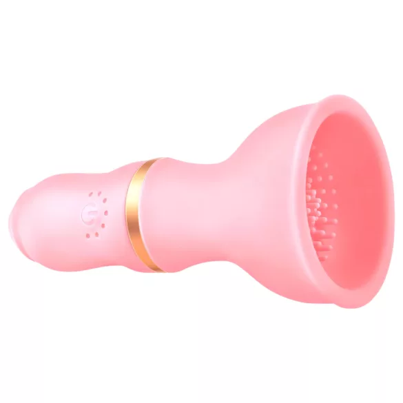 Sunfo - draadloze borst vibrator - roze