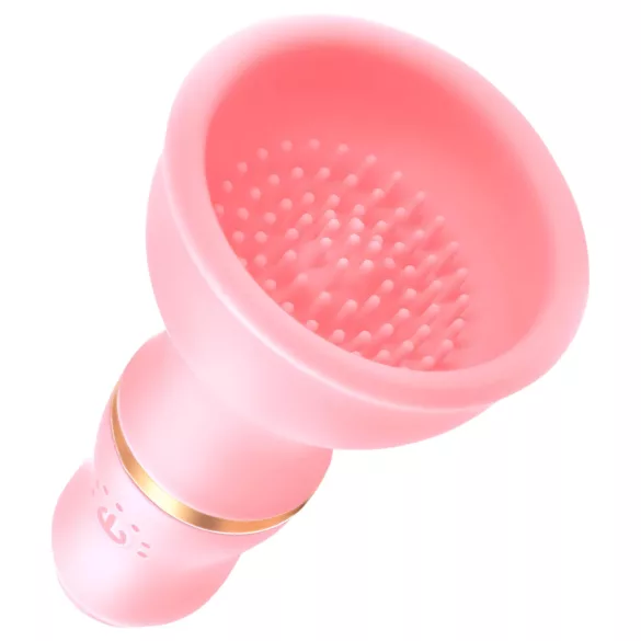 Sunfo - draadloze borst vibrator - roze