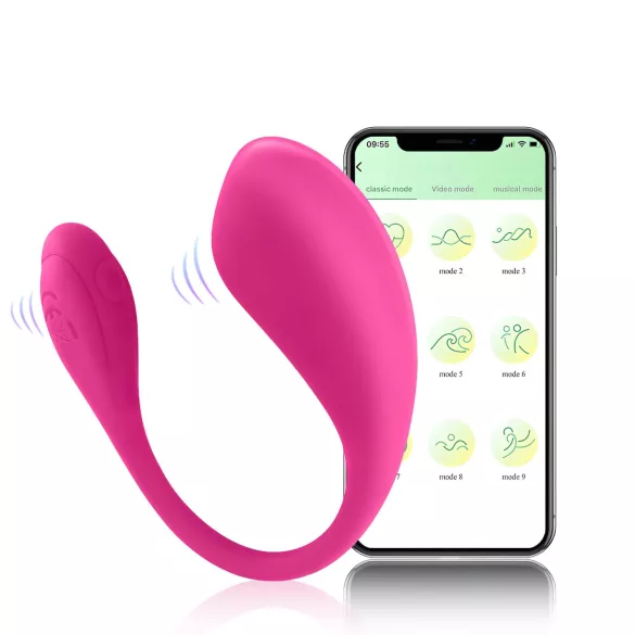 Sunfo - App-gestuurde vibrerende eitje (roze)