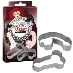 Koekjesvorm set - penis vorm - 2 stuks