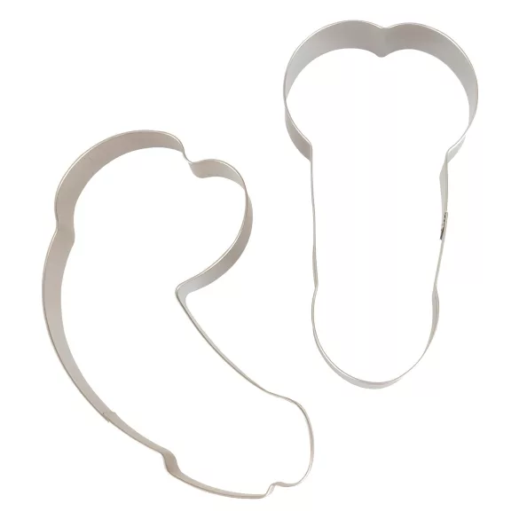 Koekjesvorm set - penis vorm - 2 stuks