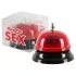 Ring for Sex - tafelbel - metaalseksbel - rood