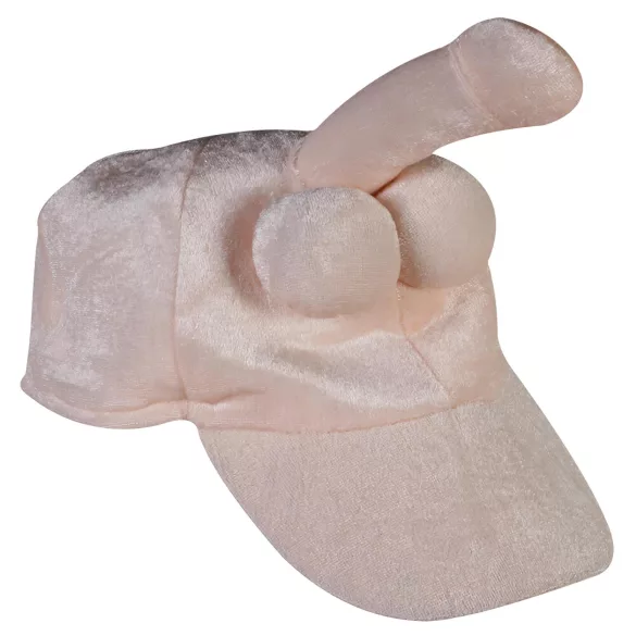 Pluche - grappige muts met penis - zacht - one size