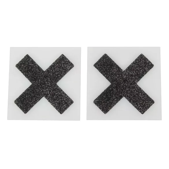 Cottelli - Glanzende tepelstickers - X