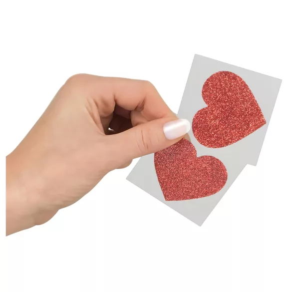 Cottelli - Glinsterende tepelstickers - hart