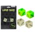 Glow-in-the-dark dobbelsteen (Engels)