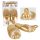 Gouden Slippertjes met Speels Ontwerp