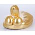Gouden Slippertjes met Speels Ontwerp