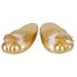 Gouden Slippertjes met Speels Ontwerp