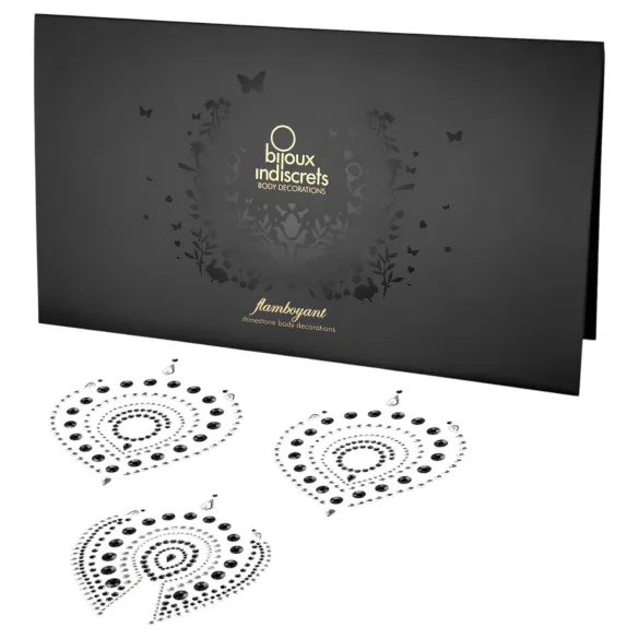 Glitter diamanten - intieme sieradenset - 3-delig - zwart
