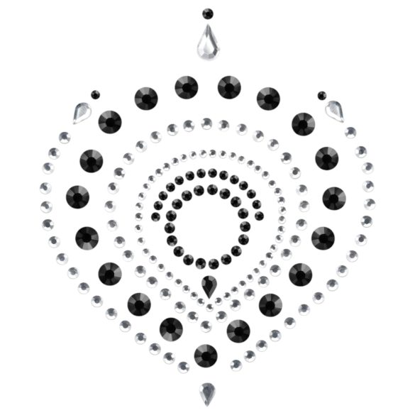 Glitter diamanten - intieme sieradenset - 3-delig - zwart