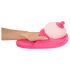 Pluche pantoffels roze - borstvormig