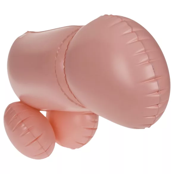 Cock Fighting - opblaasbare strap-on dildo - huidkleur