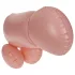 Cock Fighting - opblaasbare strap-on dildo - huidkleur