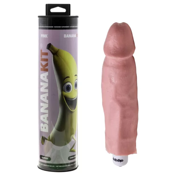 Bananakit - peniskopie-set met vibrator (roze)