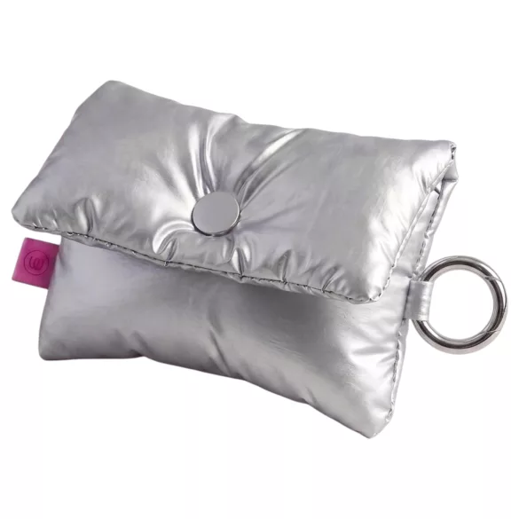 Womanizer Snap - opbergtasje met sleutelhanger (zilver)