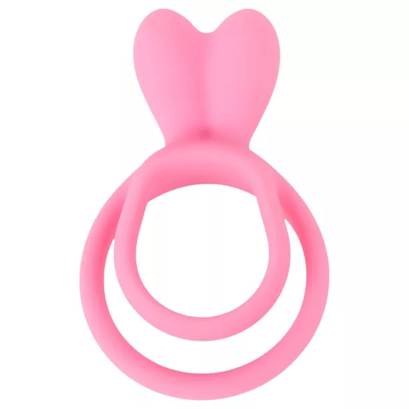 Pulselock Cocktura - penis- en ballenring met konijnenmotief (roze)