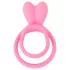 Pulselock Cocktura - penis- en ballenring met konijnenmotief (roze)